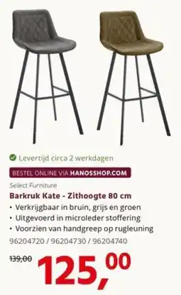 HANOS Select Furniture Barkruk Kate aanbieding