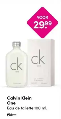 Drogisterij Visser Calvin Klein One aanbieding