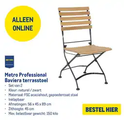 Makro Metro Professional Baviera terrasstoel aanbieding