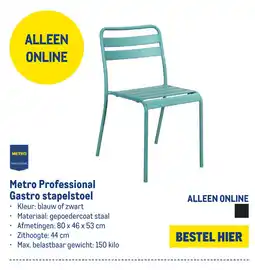 Makro Metro Professional Gastro stapelstoel aanbieding