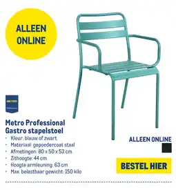Makro Metro Professional Gastro stapelstoel aanbieding