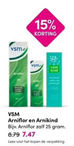 Drogisterij Visser VSM Arniflor en Arnikind aanbieding