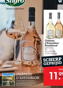 Sligro Château d'Estoublon RosebLOOD aanbieding