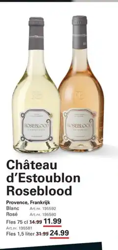 Sligro Château d'Estoublon Roseblood aanbieding