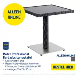 Makro Metro Professional Barbados terrastafel aanbieding