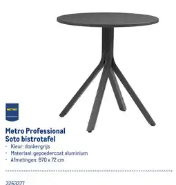 Makro Metro Professional Soto bistrottafel aanbieding