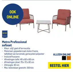 Makro Metro Professional Sofaset aanbieding
