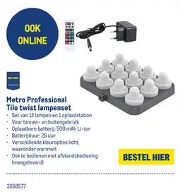 Makro Metro Professional Tilo twist lampenset aanbieding