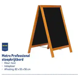 Makro Metro Professional stoepkrijtbord aanbieding