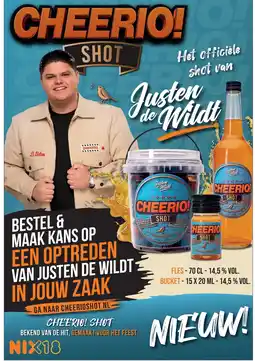 Sligro Justen de Wildt Cheerio! Shot aanbieding