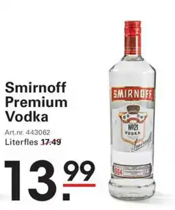 Sligro Smirnoff Premium Vodka aanbieding