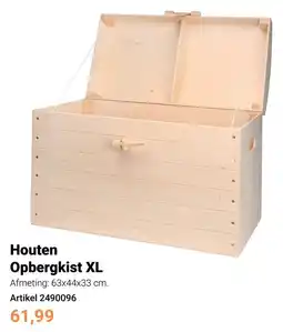 Lobbes Houten Opbergkist XL aanbieding