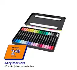 Action Acrylmarkers aanbieding