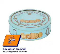 Action Koekjes in trommelmel aanbieding