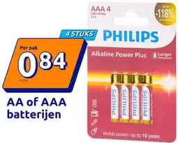 Action AA of AAA batterijen aanbieding