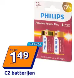 Action C2 batterijen aanbieding