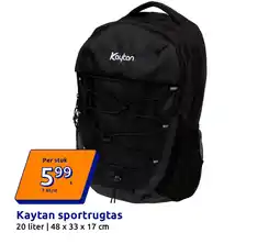 Action Kaytan sportrugtas aanbieding