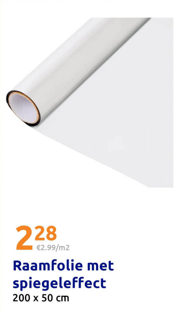 Raamfolie met spiegeleffect aanbieding bij Action