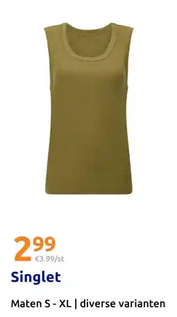 Action Singlet aanbieding