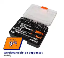 Action Werckmann bit- en doppenset aanbieding