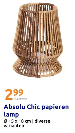 Action Absolu Chic papieren lamp aanbieding