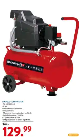 Kluswijs Einhell compressor aanbieding