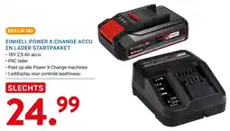 Kluswijs Einhell Power X-Change Accu en Lader Startpakket aanbieding