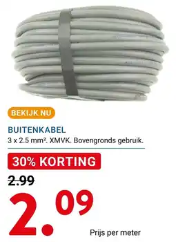 Kluswijs buiten kabel aanbieding