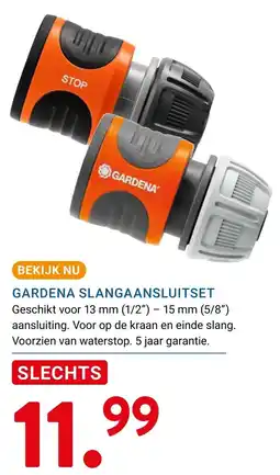 Kluswijs gardena slangaansluitset aanbieding