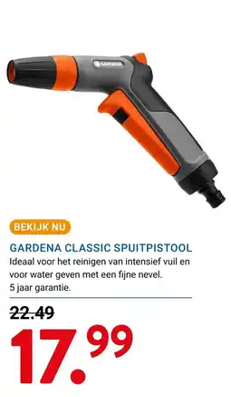 Kluswijs gardena classic spuitpistool aanbieding