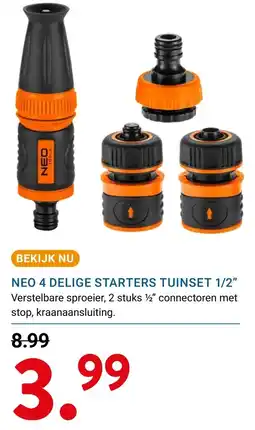Kluswijs Neo 4 Delige Starters Tuinset 1/2" aanbieding
