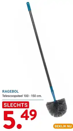 Kluswijs ragebol telescoopsteel 100 - 150 cm. aanbieding