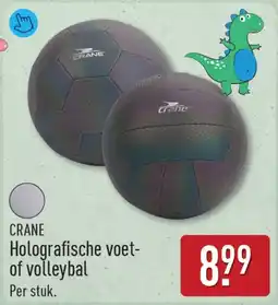 ALDI Crane holografische voet of volleybal aanbieding