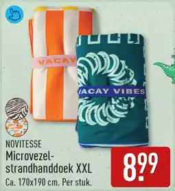 ALDI Novitesse microvezel strandhanddoek xxl aanbieding