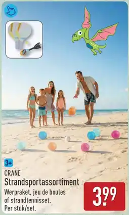 ALDI Crane strandsportassortiment aanbieding