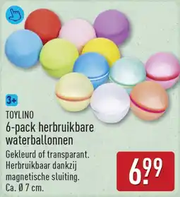 ALDI Toylino 6-pack herbruikbare waterballonnen aanbieding