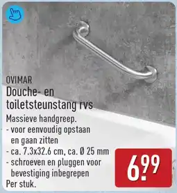 ALDI Ovimar douche-en toiletsteunstang rvs aanbieding
