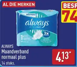 ALDI Always maandverband normaal plus aanbieding
