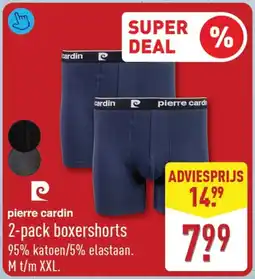 ALDI Pierre cardi 2-pack boxershorts aanbieding