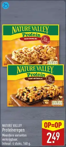 ALDI Nature valley proteïnerepen aanbieding