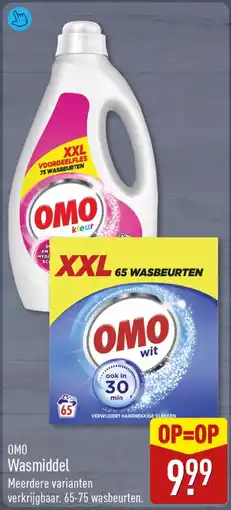 ALDI Omo wasmiddel aanbieding