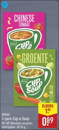 ALDI Knorr 3 pack cup a soup aanbieding