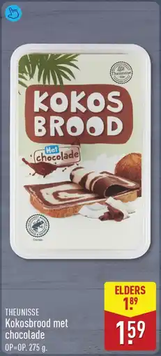 ALDI Theunisse Kokosbrood met chocolade aanbieding