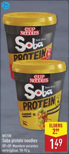 ALDI Nissin soba protein noodles aanbieding