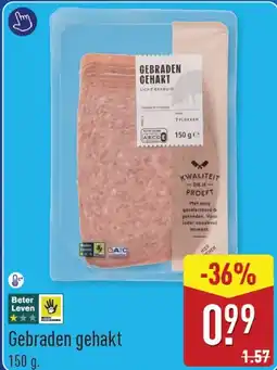 ALDI Gebraden gehakt aanbieding