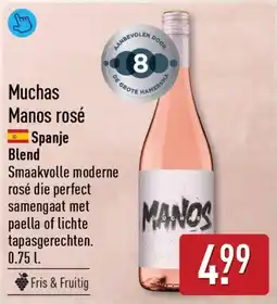 ALDI Muchas manos rosé aanbieding