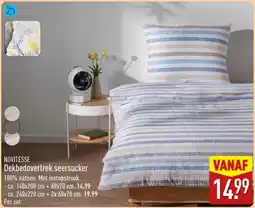 ALDI Novitesse dekbedovertrek seersucker aanbieding