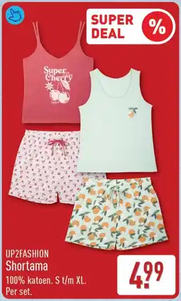 ALDI Up2fashion shortama aanbieding