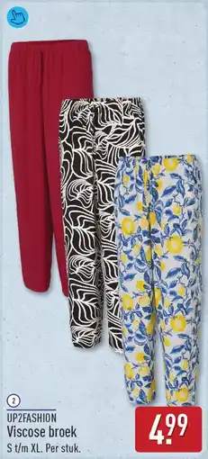 ALDI Up2fashion viscose broek aanbieding