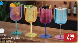 ALDI Crofton 4-pack cocktailglazen aanbieding
